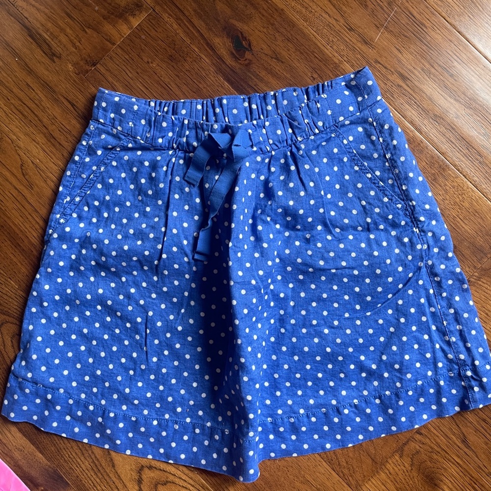 Blue Polka Dot J Crew Skirt size 6